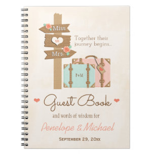 CUADERNO SEÑORA CON MONOGRAMA LIBRO DE VISITAS TEMÁTICO DE