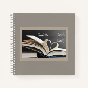 Cuaderno Señora de los Libros, Regalo Personalizado de Lect