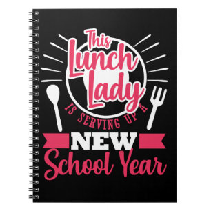 Cuaderno Señora Funny del almuerzo de nuevo a trabajador d