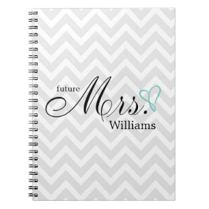 Cuaderno Señora futura garabateada menta Wedding del