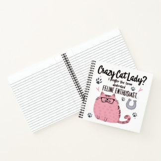 Cuaderno ¿Señora Gata Loca? Regalo divertido para amantes d