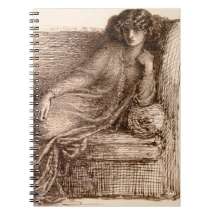 Cuaderno Señora Jane Morris Reclining en un sofá