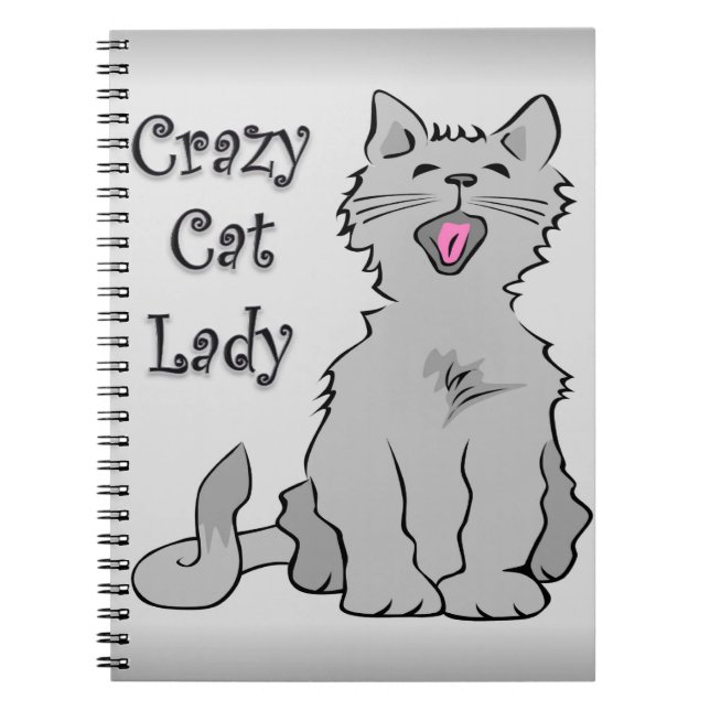 Cuaderno Señora loca del gato (Frente)