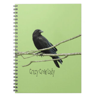 Cuaderno Señora loca Notebook del cuervo