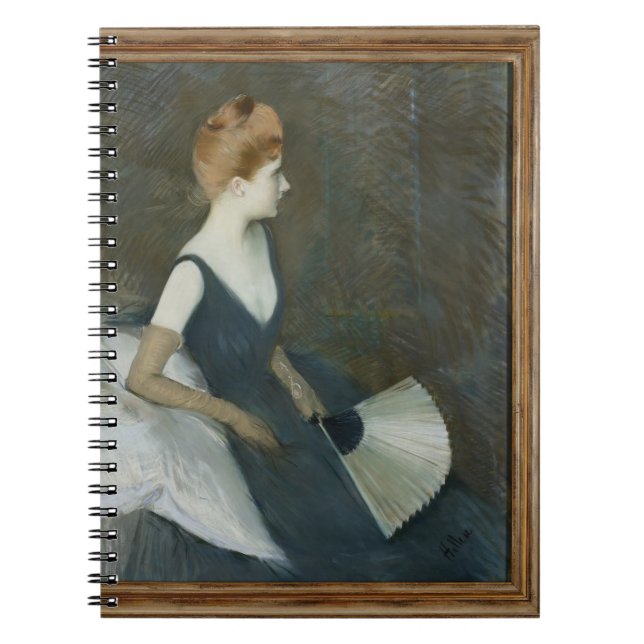 Cuaderno Señora Marta Le Tellier Sitting en un sofá (Frente)