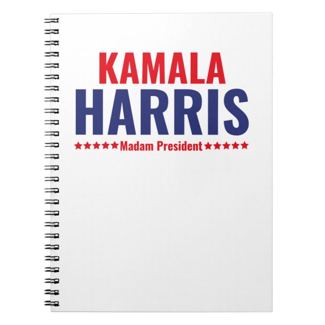Cuaderno Señora Presidenta Kamala Harris (Frente)