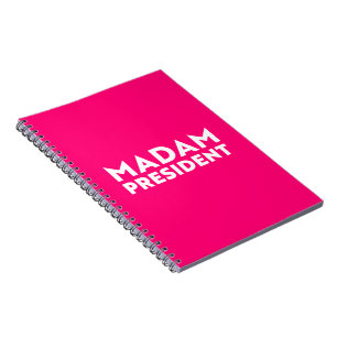 Cuaderno Señora Presidenta, la tipografía moderna de rosa b