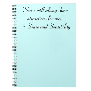 Cuaderno Sense Siempre Me Atraerá Cita De Jane Austen