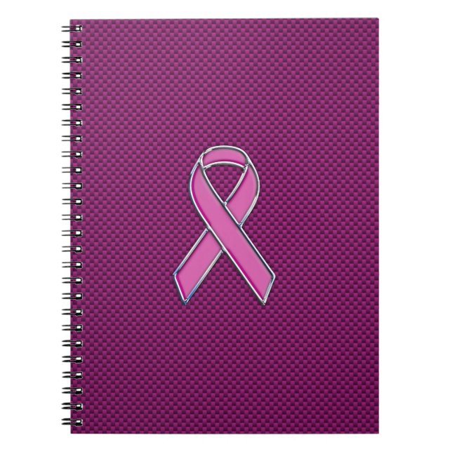 Cuaderno Sensibilización sobre la cinta rosa Decoración de  (Frente)