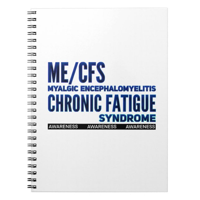 Cuaderno Sensibilización sobre la fatiga crónica de ME/CFS (Frente)