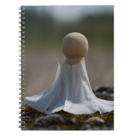 Cuaderno Sensueel gehuld poppetje in een bloemen jurkje.