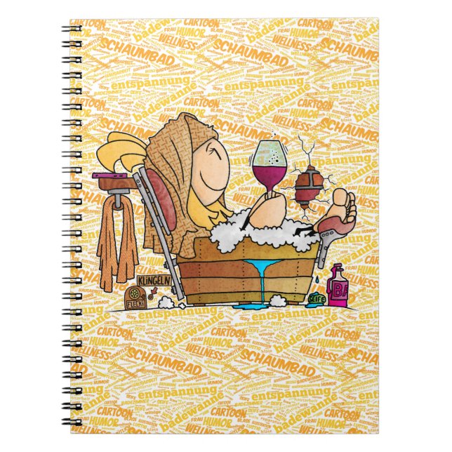 Cuaderno Senta badet gemütlich... (Frente)