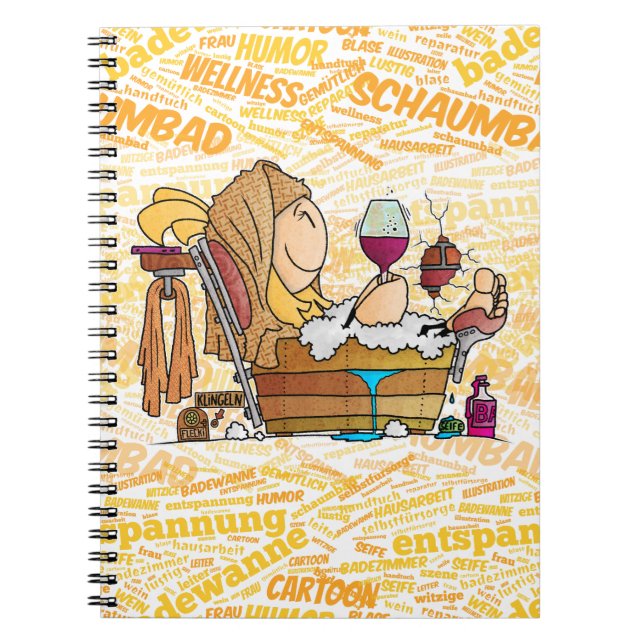 Cuaderno Senta badet gemütlich... (Frente)