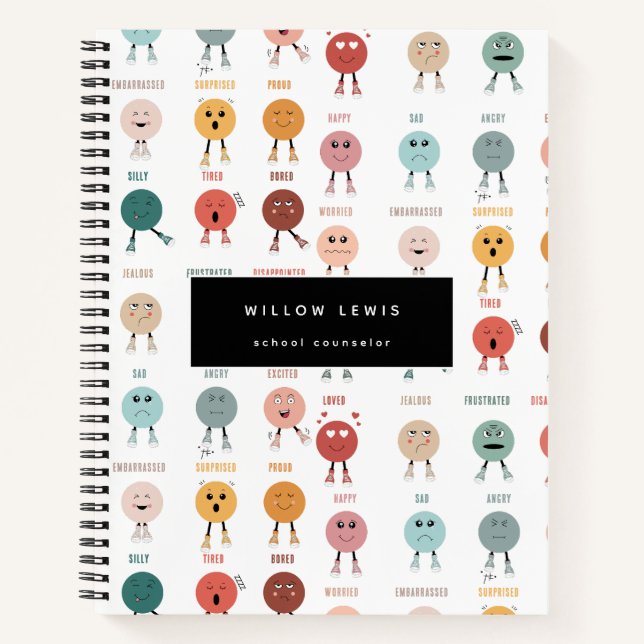 Cuaderno Sentimientos Emociones Rostros Cuadro de Consejero (Anverso)