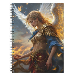 Cuaderno Sentinel celeste - Ángel del Amanecer y Divino Jus