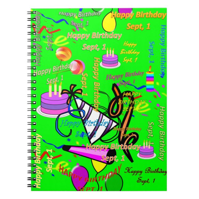 Cuaderno sep. 1 cumpleaños de niños (Frente)