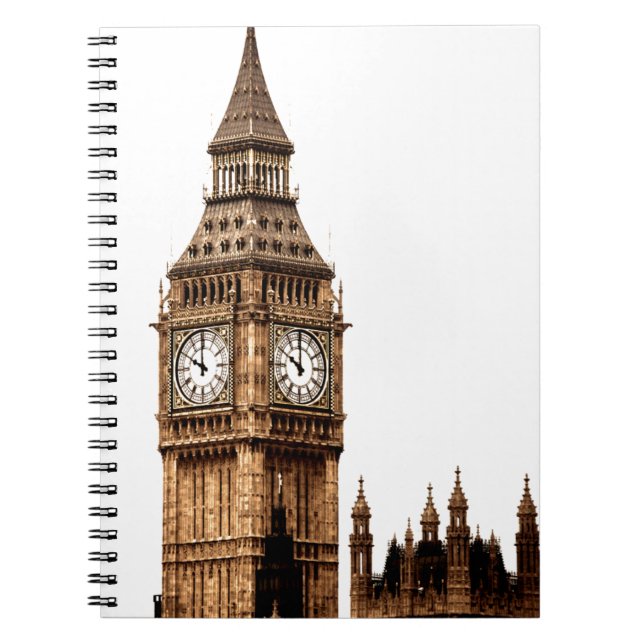 Cuaderno Sepia Big Ben Tower (Frente)