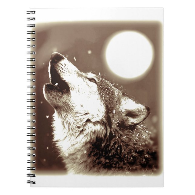 Cuaderno Sepia Wolf & Moon (Frente)