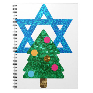 Cuaderno sequin christmukkah hanukkah