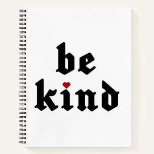 Cuaderno Ser amable - Mensaje positivo simple
