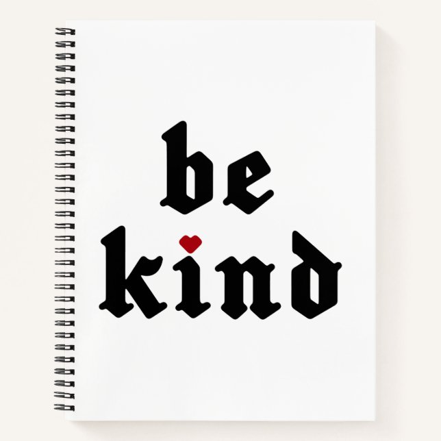 Cuaderno Ser amable - Mensaje positivo simple (Anverso)