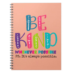 Cuaderno Ser amable siempre que sea posible