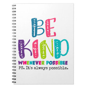 Cuaderno Ser amable siempre que sea posible