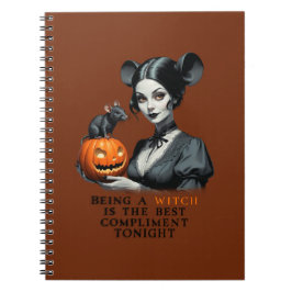 Cuaderno Ser bruja es el mejor cumplido esta noche.