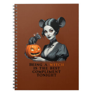 Cuaderno Ser bruja es el mejor cumplido esta noche.