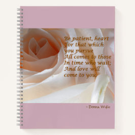 Cuaderno Ser corazón paciente - Rosas