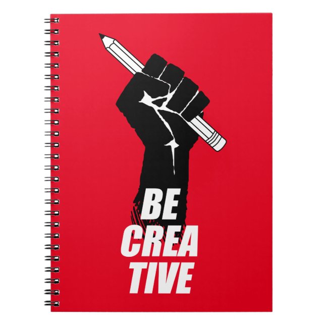 Cuaderno Ser creativo - Artista levantado puño (Frente)