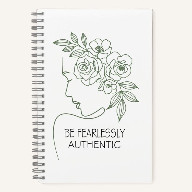 Cuaderno Ser Flores Sin Miedo Cabeza Feminine (Anverso)