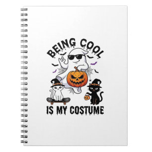 Cuaderno Ser Genial Es Disfraz Fantasma De Halloween Gato C