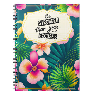 Cuaderno Ser Más Fuerte Que Tu Cita Motivacional Excusa