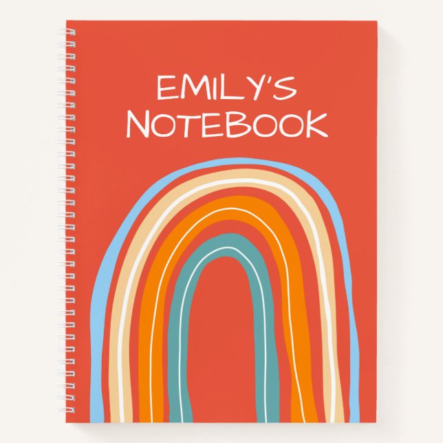 Cuaderno Ser un arco iris en la cita del personalizado de n (Anverso)