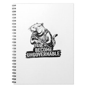 Cuaderno Ser un bebé ingobernable Moo Deng Divertido Tan