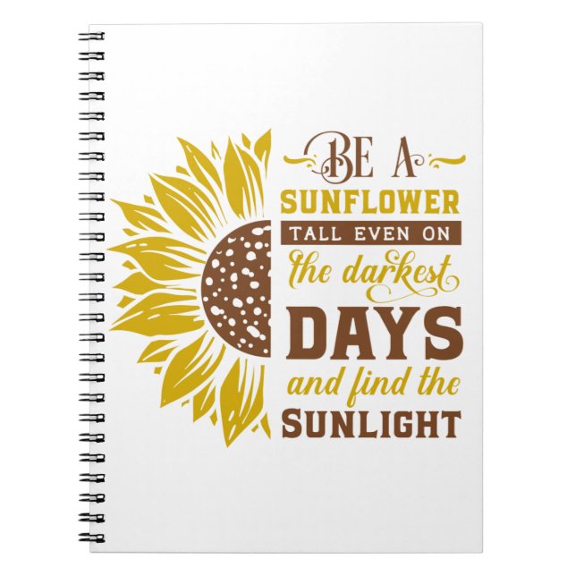 Cuaderno Ser un girasol (Frente)