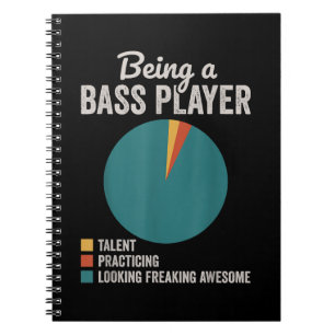 Cuaderno Ser un músico bajista divertido bajista guitarrist