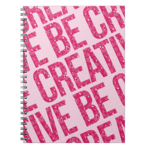 Cuaderno Ser un patrón creativo Ejemplos de arte de palabra