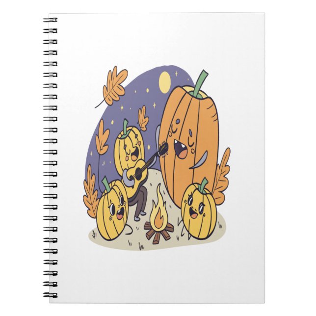 Cuaderno Serenade la Campfire de calabaza (Frente)