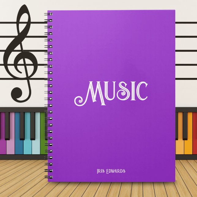 Cuaderno Serenata Púrpura: Música Personalizada (Simple in design, creativity color to unleash your musical imagination. )
