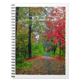 Cuaderno Serene Forest Notebook Cover - Peaceful Woodland 