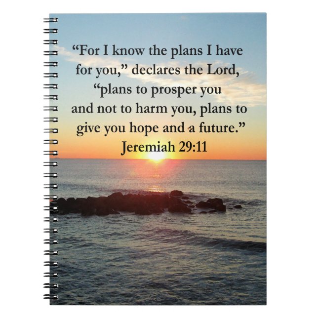 CUADERNO SERENE JEREMIAH 29:11 SUNRISE (Frente)