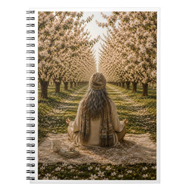 Cuaderno Serene Orchard Sticky Notes | Romantic Botanical  (Frente)