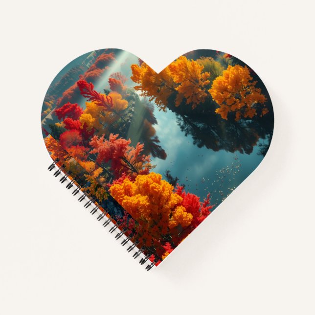 Cuaderno Serene River Shore Reflection Nature Art  (Anverso)