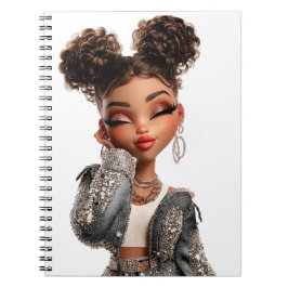 Cuaderno Serene Sparkle Muse Spiral Photo Notebook