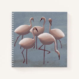 Cuaderno Serengeti Pink Flamingos | Vida salvaje Safari