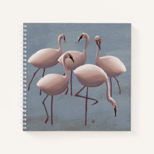 Cuaderno Serengeti Pink Flamingos Vida salvaje Safari