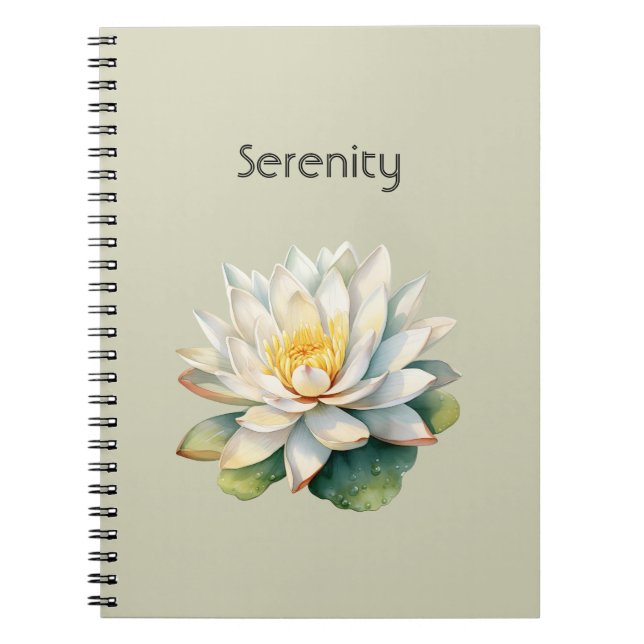 Cuaderno Serenidad de Flor de Loto (Frente)