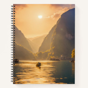 Cuaderno Serenidad de la Naturaleza: portátil impreso con v